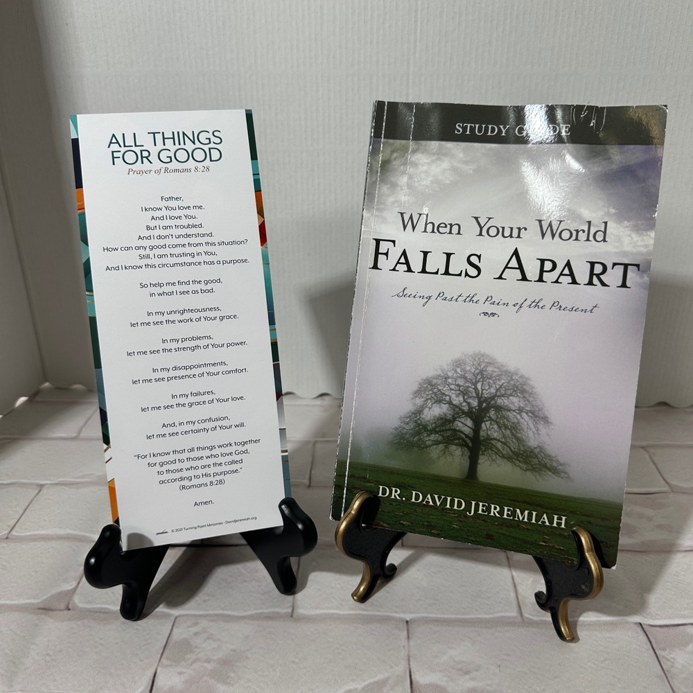 Dr David Jeremiah When Your World Falls‎ Apart Study Guide & Bookmark